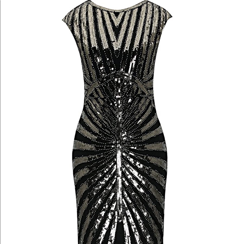 1920’s themed formal evening dress